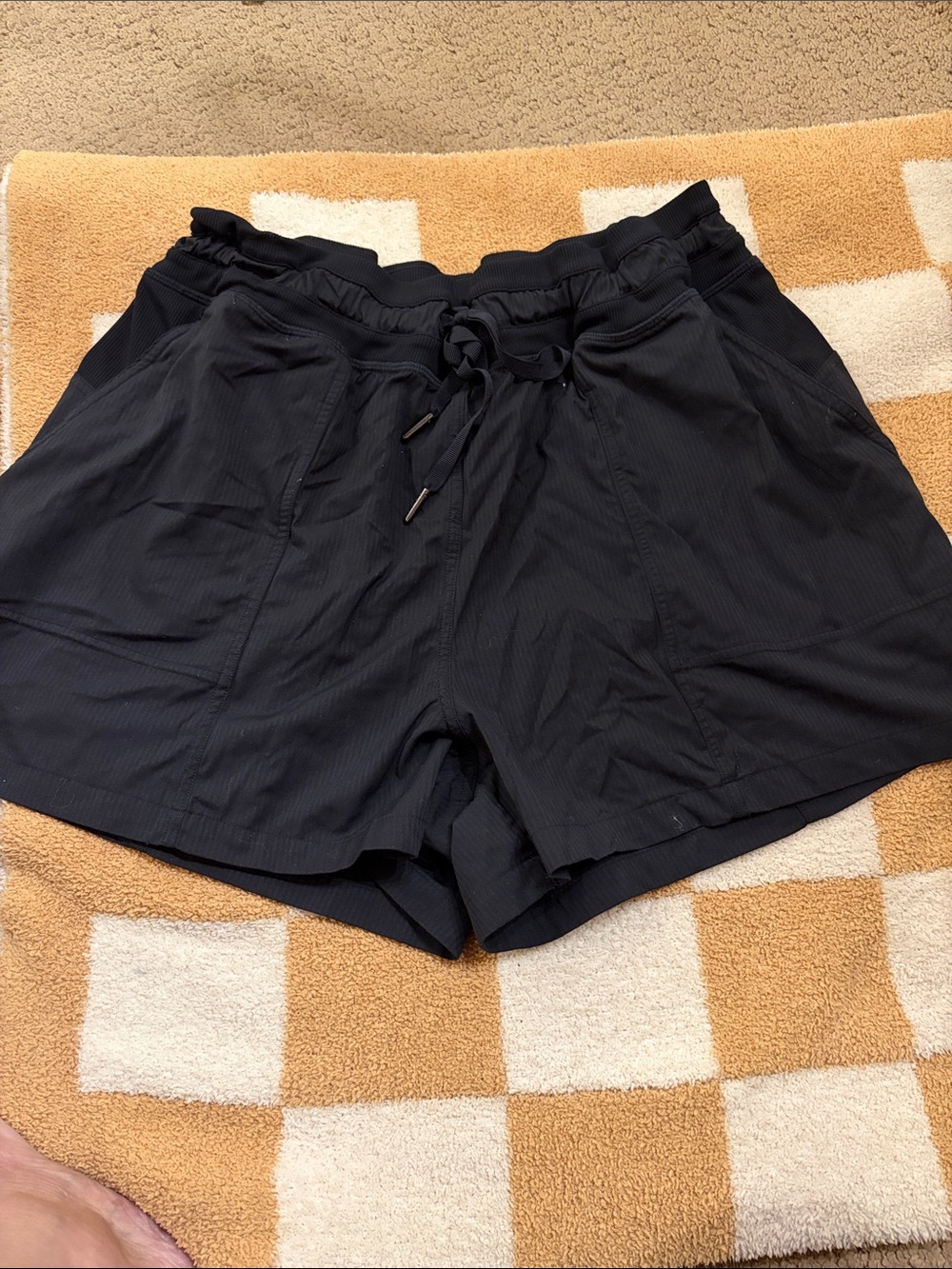 lululemon athletica Black Women's Drawcord Athletic Shorts